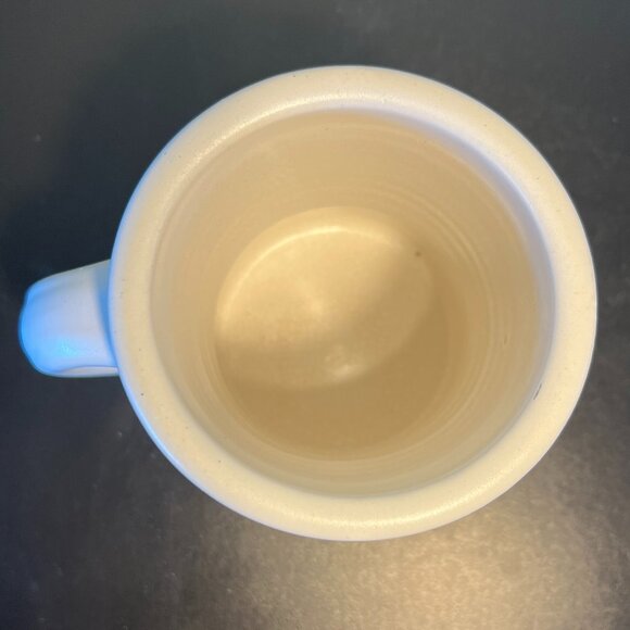 Handcrafted White Matte Pottery Mug with Rooster on Minnesota Shaped Medalion - Picture 10 of 12